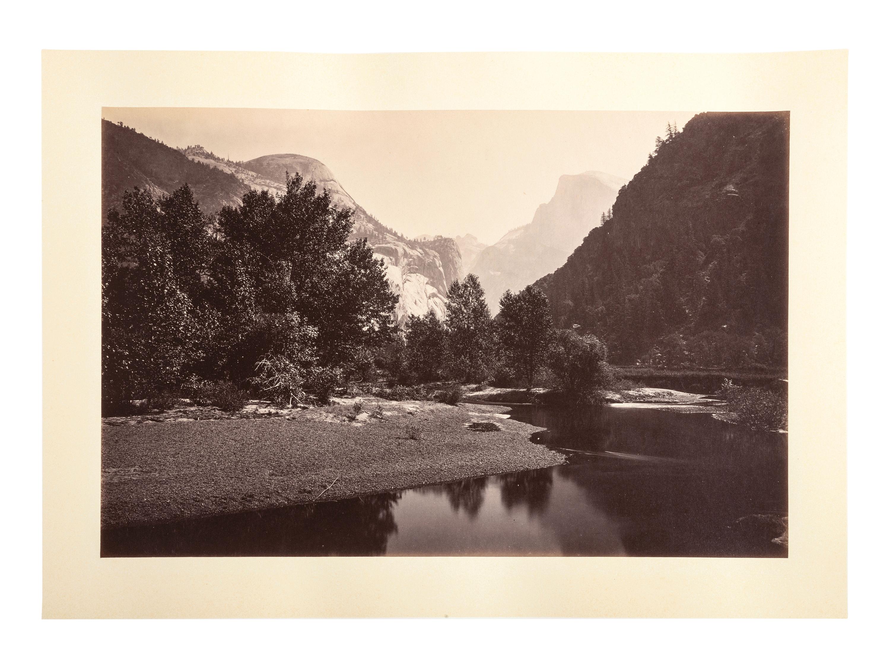 WATKINS, Carleton (1829-1916), photographer. Yo-semite Valley: Photographic Views of the Falls and Valley of Yo-semite in Mariposa County, California. San Francisco: N.p., 1863.