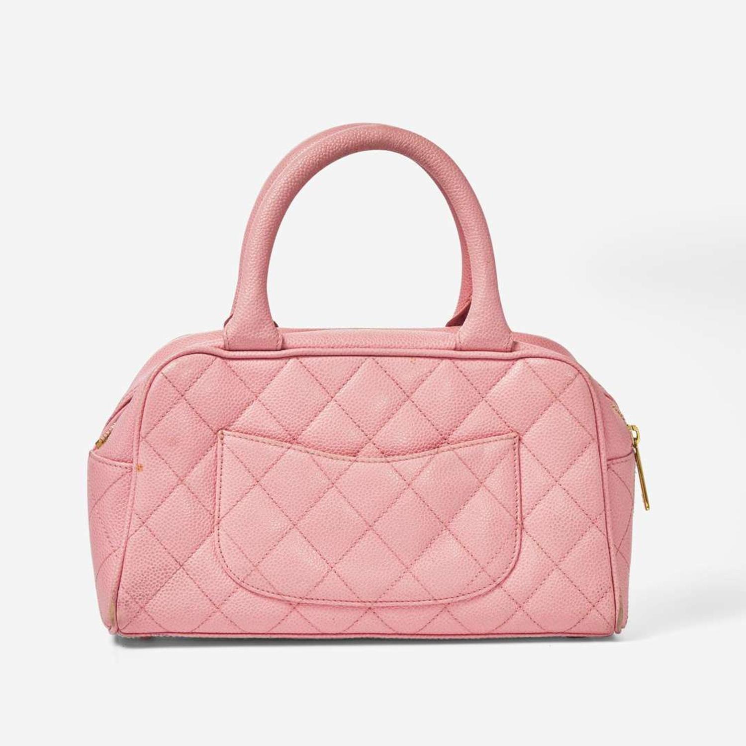 A Pink Chanel Mini Bowling Bag Chanel