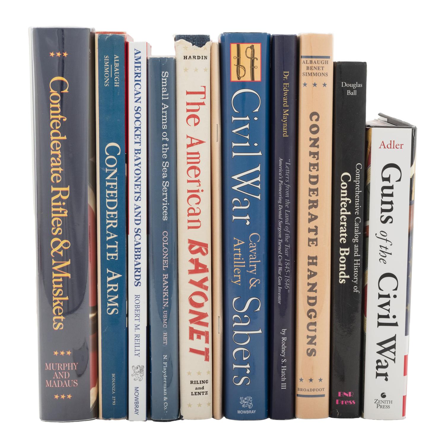 Group of 11 Arms & Military Reference Books, Including "Confederate Rifles & Muskets" & "Civil War Cavalry & Artillery Sabers"