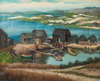Rudolf Carl Mueller, (German/American, 1867-1967), Menemsha, Martha's Vineyard