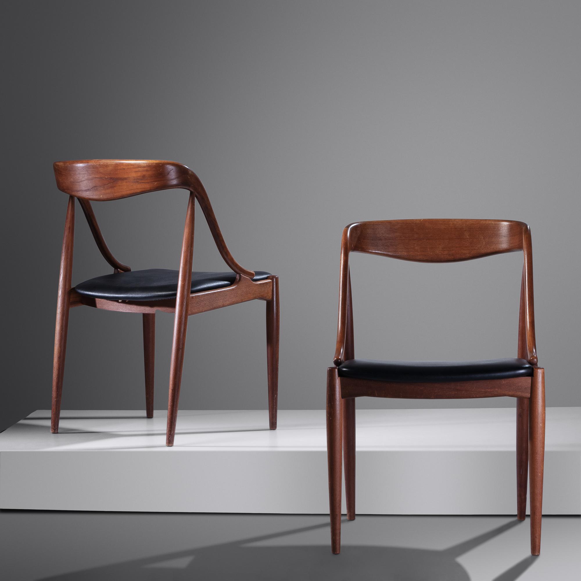 Pair of Dining Chairs, c. 1960 Uldum Mobelfabrik, Denmark