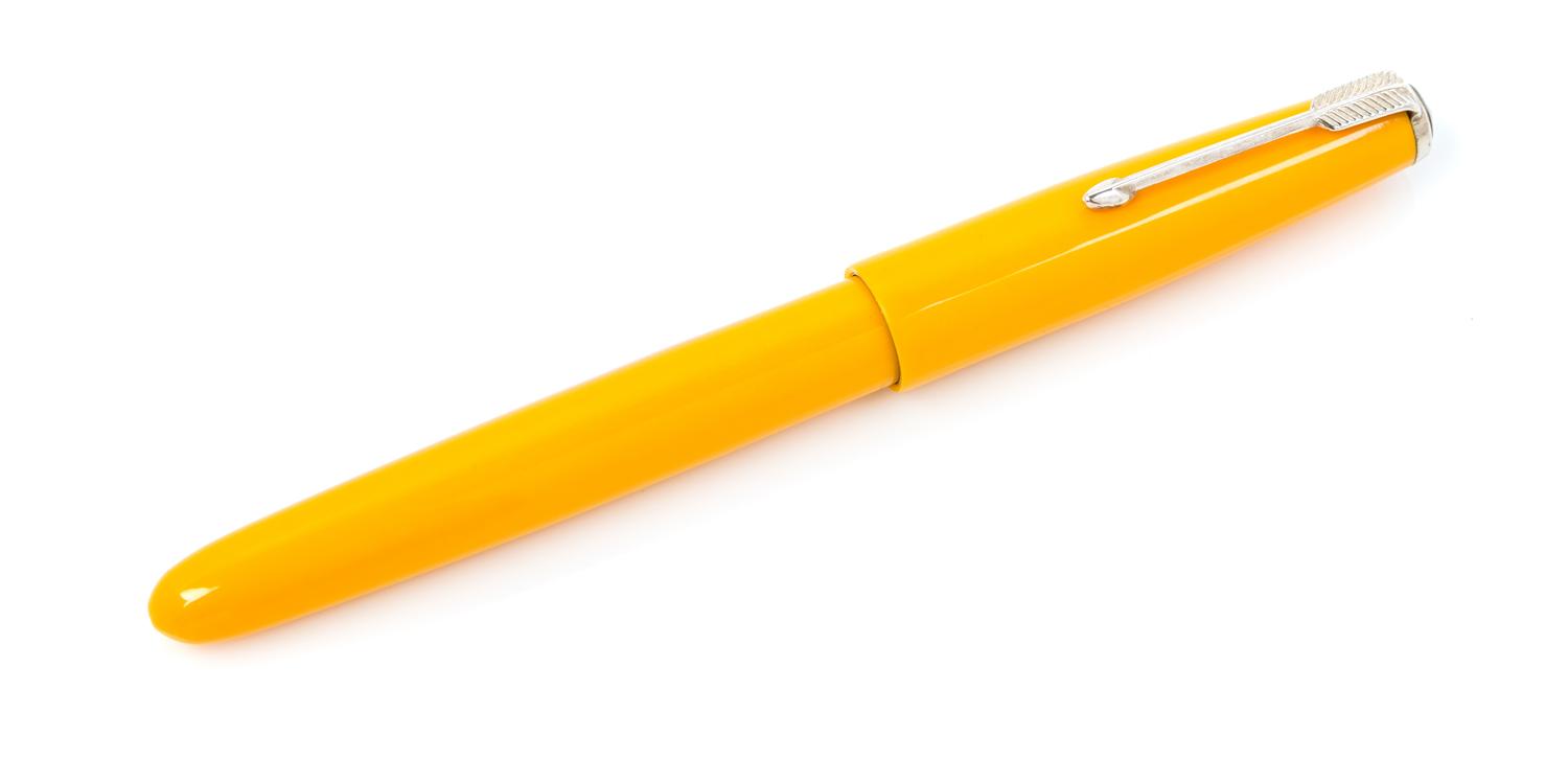 A Parker 51 Fountain Pen Length 5 1/2 inches.