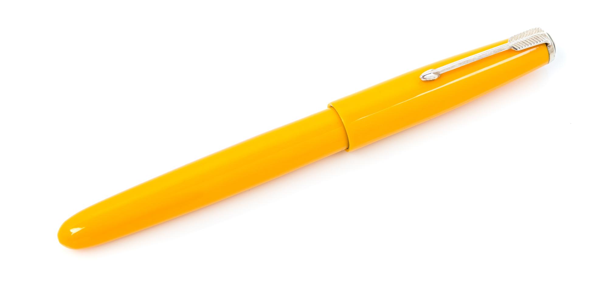 A Parker 51 Fountain Pen Length 5 1/2 inches.