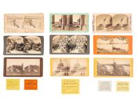 [EARLY PHOTOGRAPHY]. 100+ CDVs, stereoviews, & tintypes of Civil War personalities & civilians.