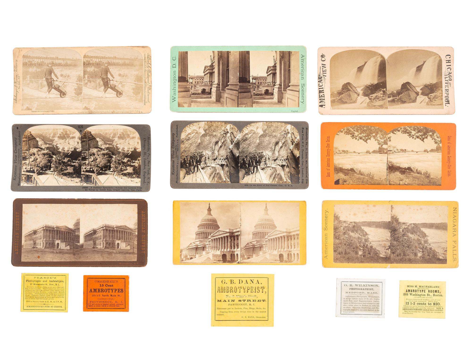 [EARLY PHOTOGRAPHY]. 100+ CDVs, stereoviews, & tintypes of Civil War personalities & civilians.