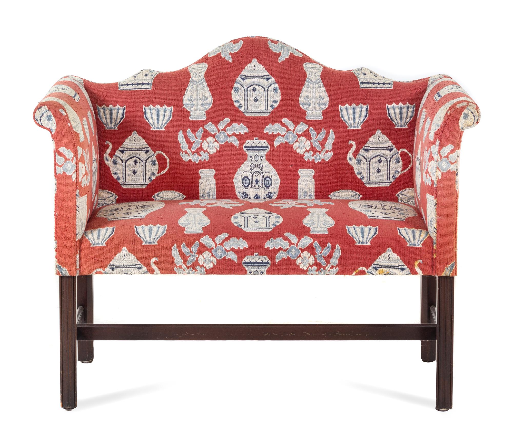 A Georgian Style Mahogany Window Seat