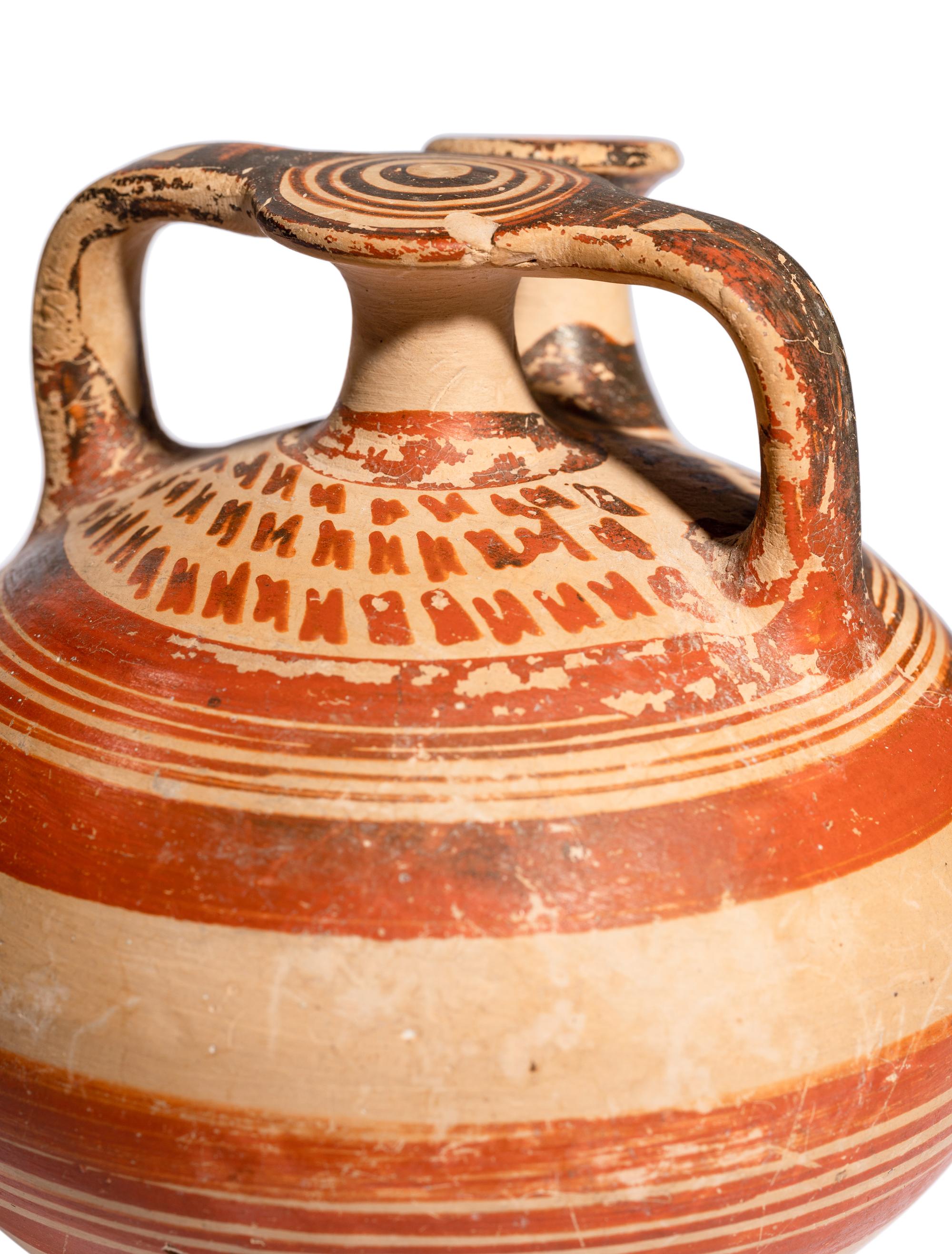 A Mycenaean Pottery Stirrup Jar