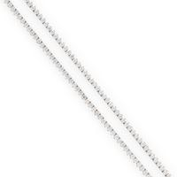 Diamond and White Gold Line Necklace