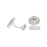 DIAMOND AND SAPPHIRE CUFFLINKS