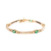 EMERALD AND DIAMOND BRACELET