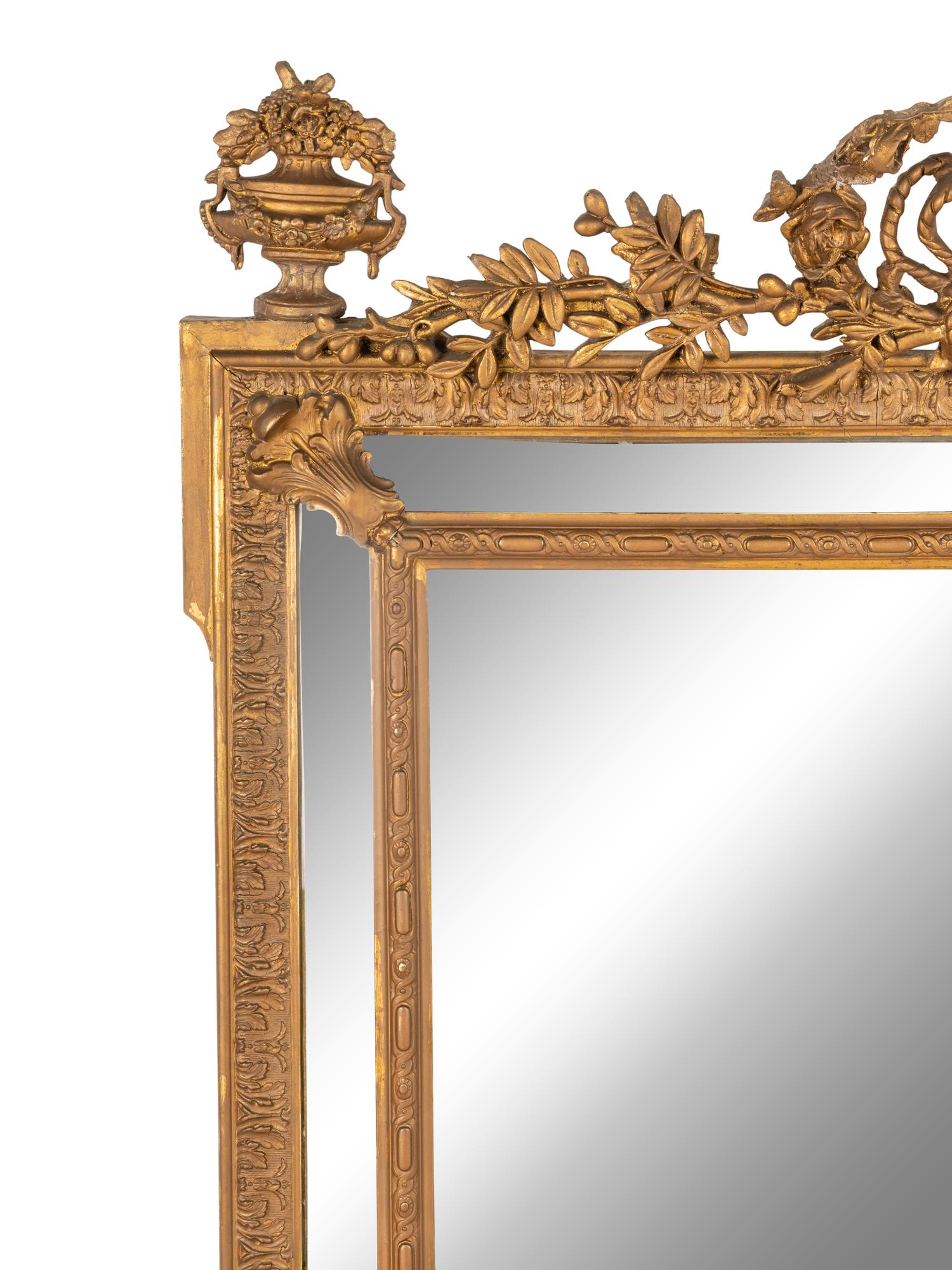 A Louis XVI Style Giltwood Mirror