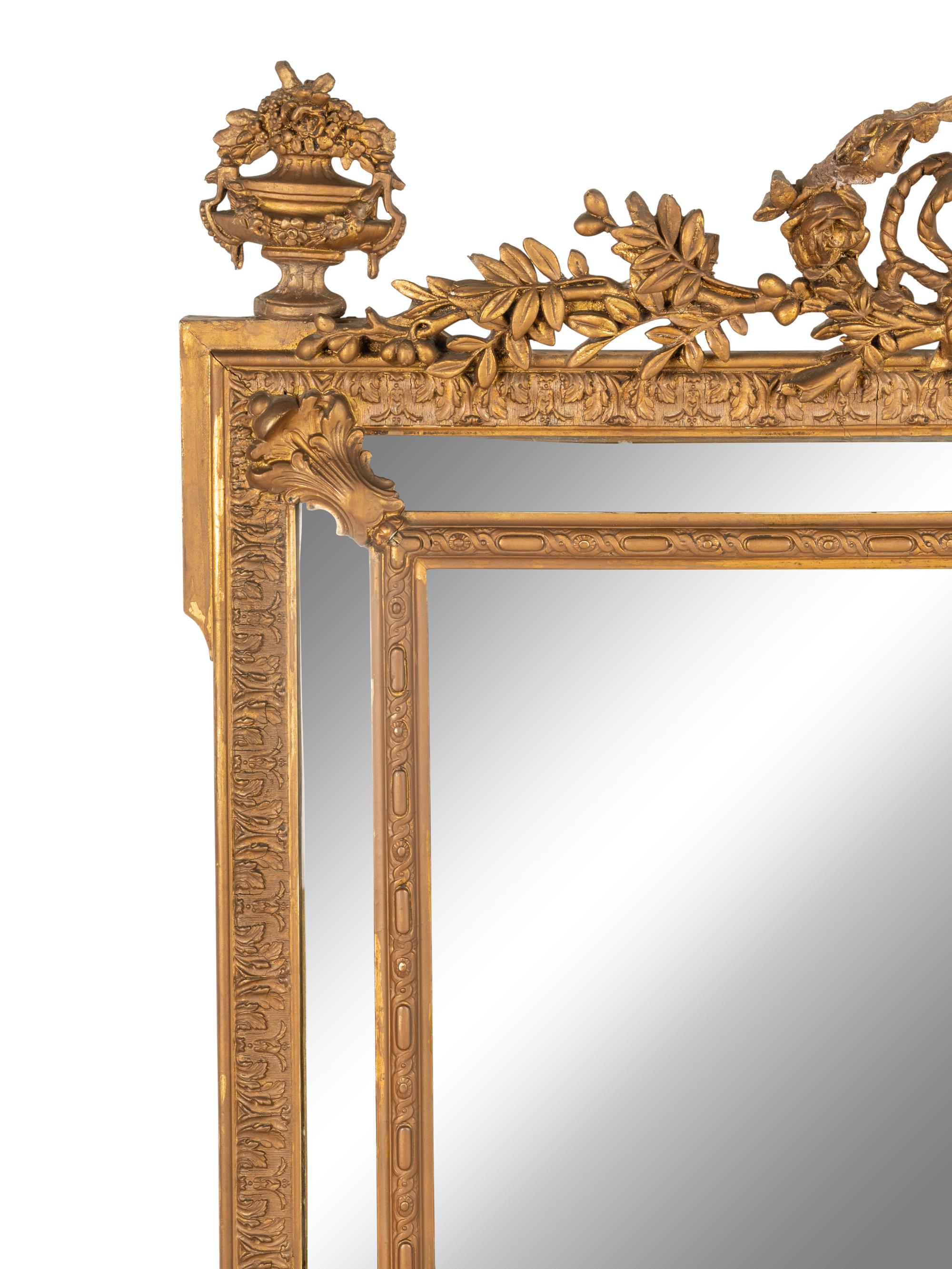 A Louis XVI Style Giltwood Mirror