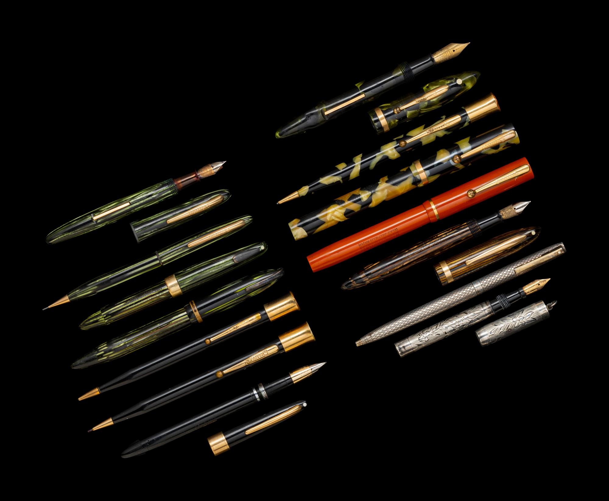 A Collection of Fourteen Sheaffer Writing Instruments