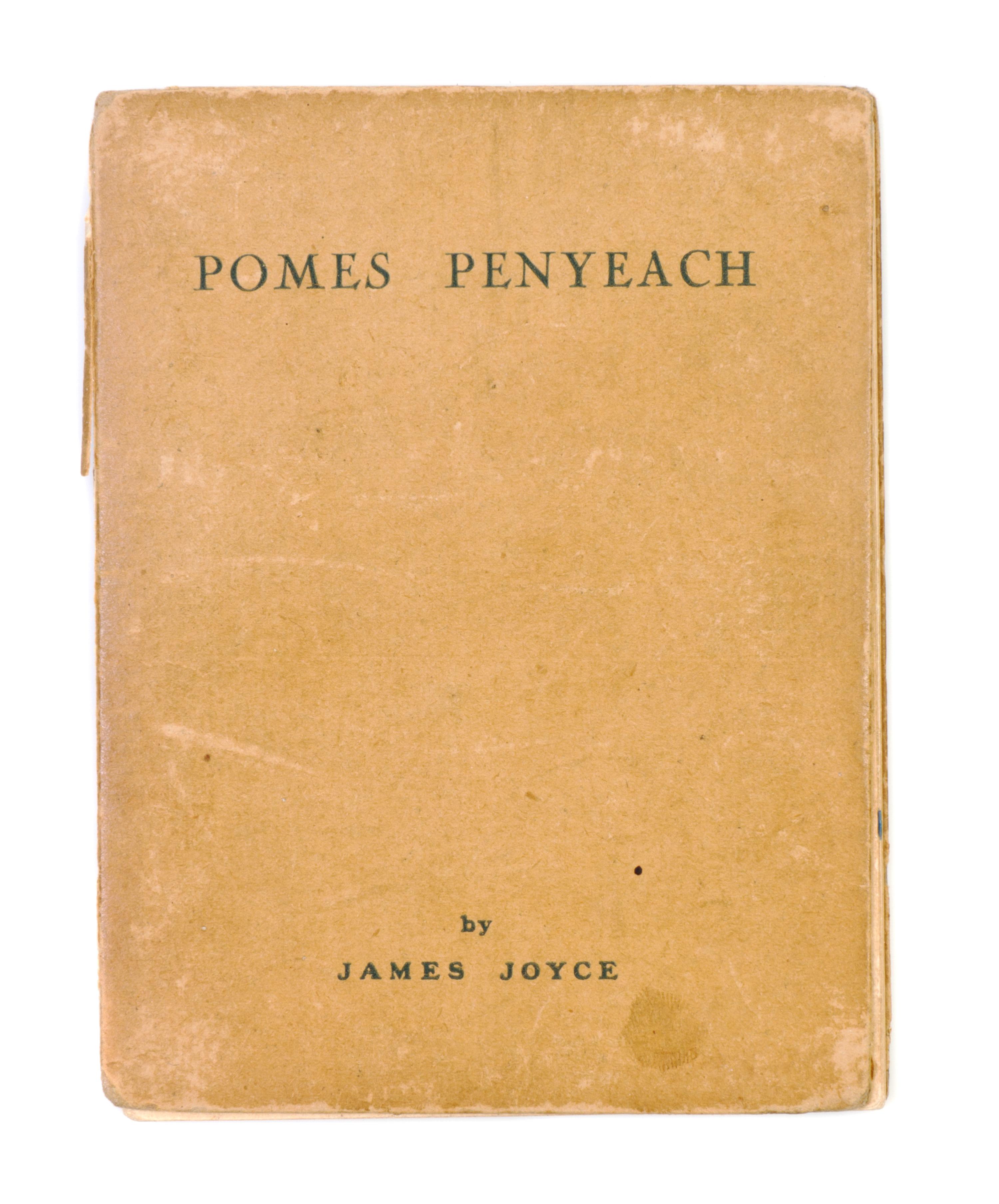 JOYCE, JAMES. Pomes Penyeach. Paris, 1927. First edition.