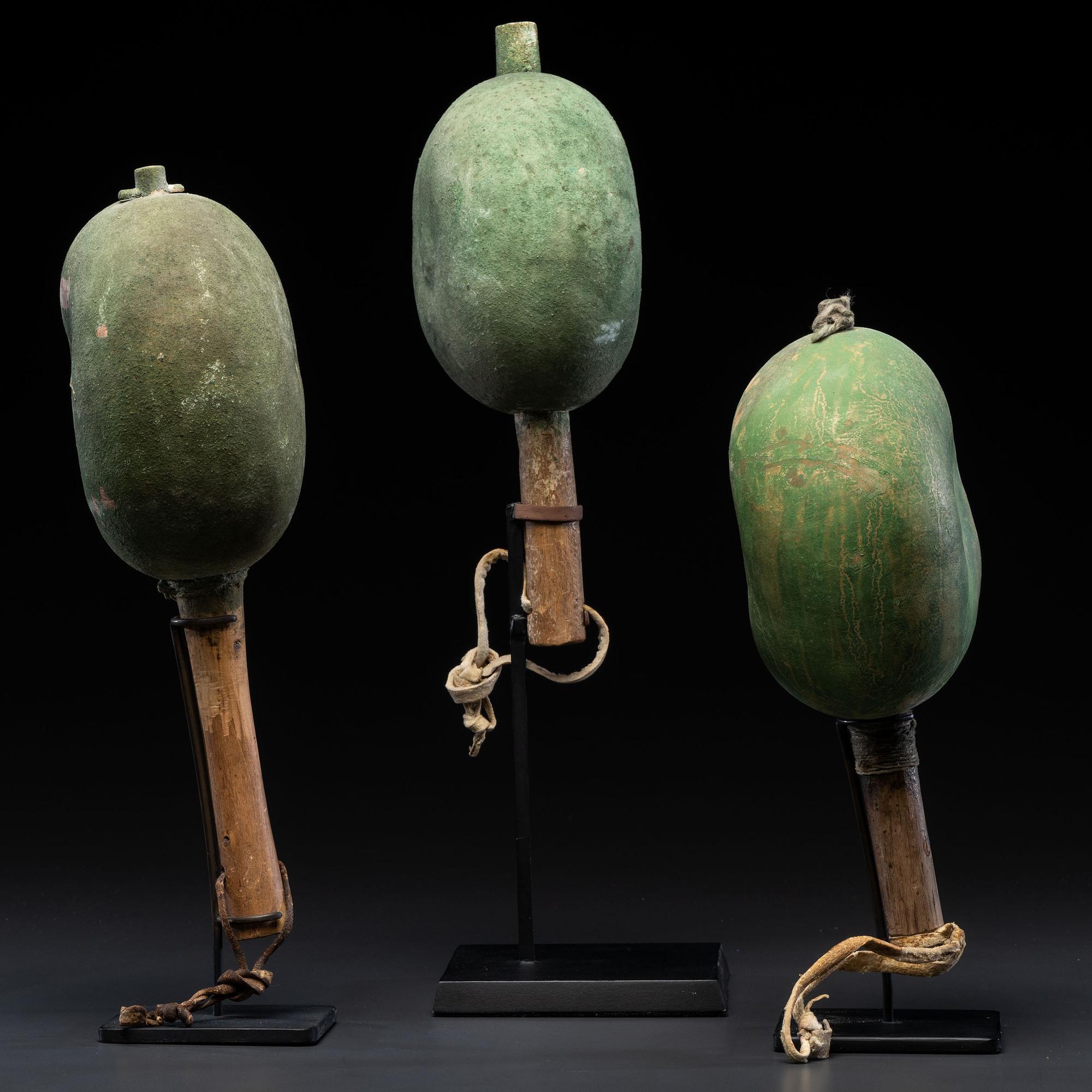 Pueblo Polychrome Gourd Rattles, From the Collection of Dick Jemison, Alabama