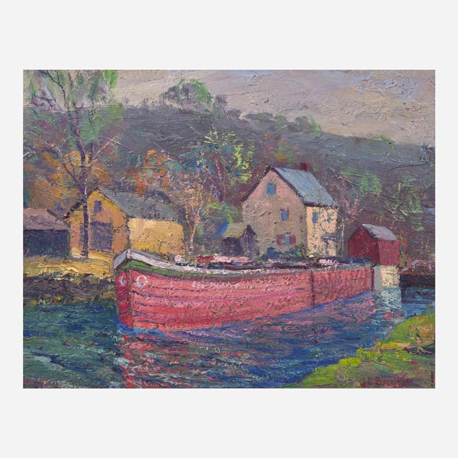 John Berninger (American, 1897-1981) Freemanburg Canal