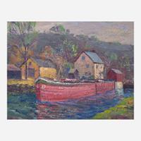 John Berninger (American, 1897-1981) Freemanburg Canal
