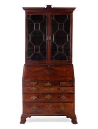 A George III Mahogany Secretary Bookcase