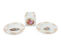An Assembled Group of Continental Porcelain Smoking Articles