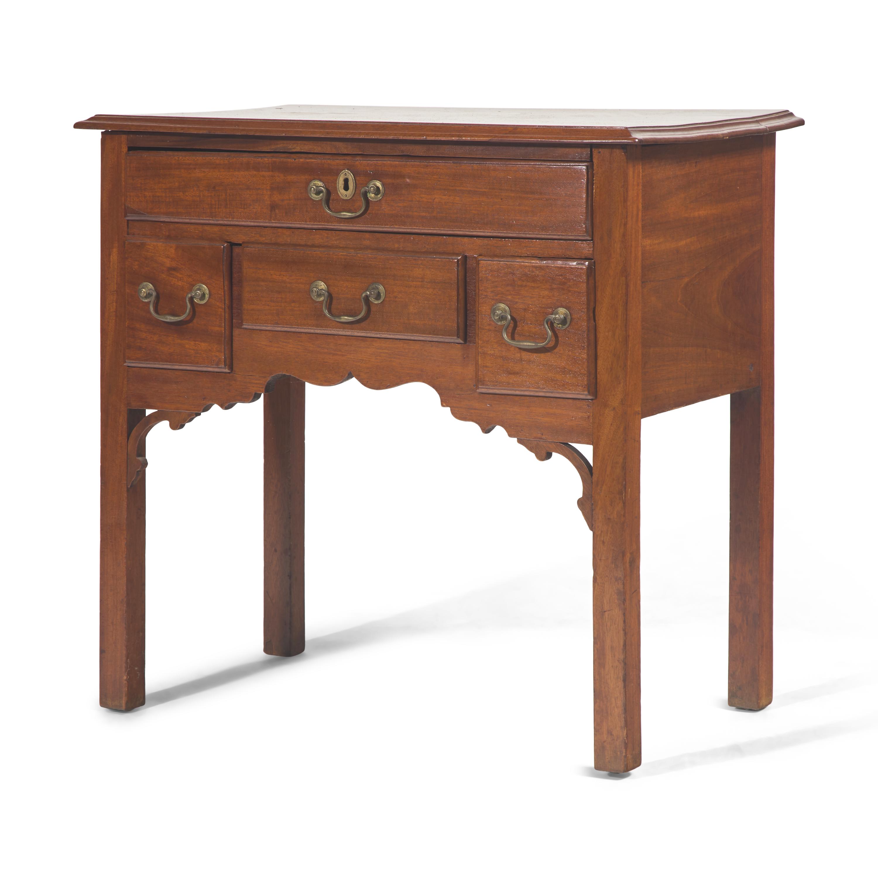 A Chippendale Carved Mahogany Dressing Table