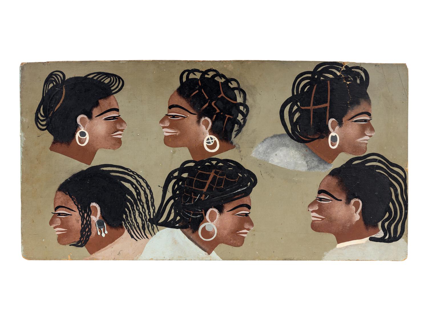 West African Hair Salon Signs (two works)