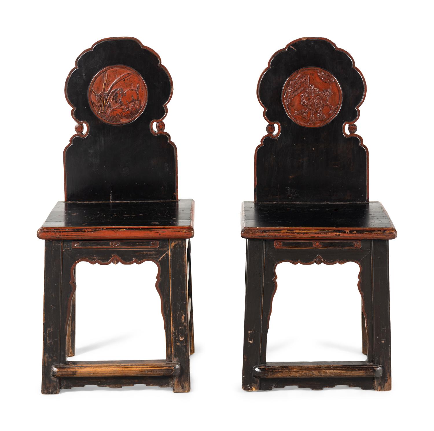 A Pair of Chinese Side Chairs