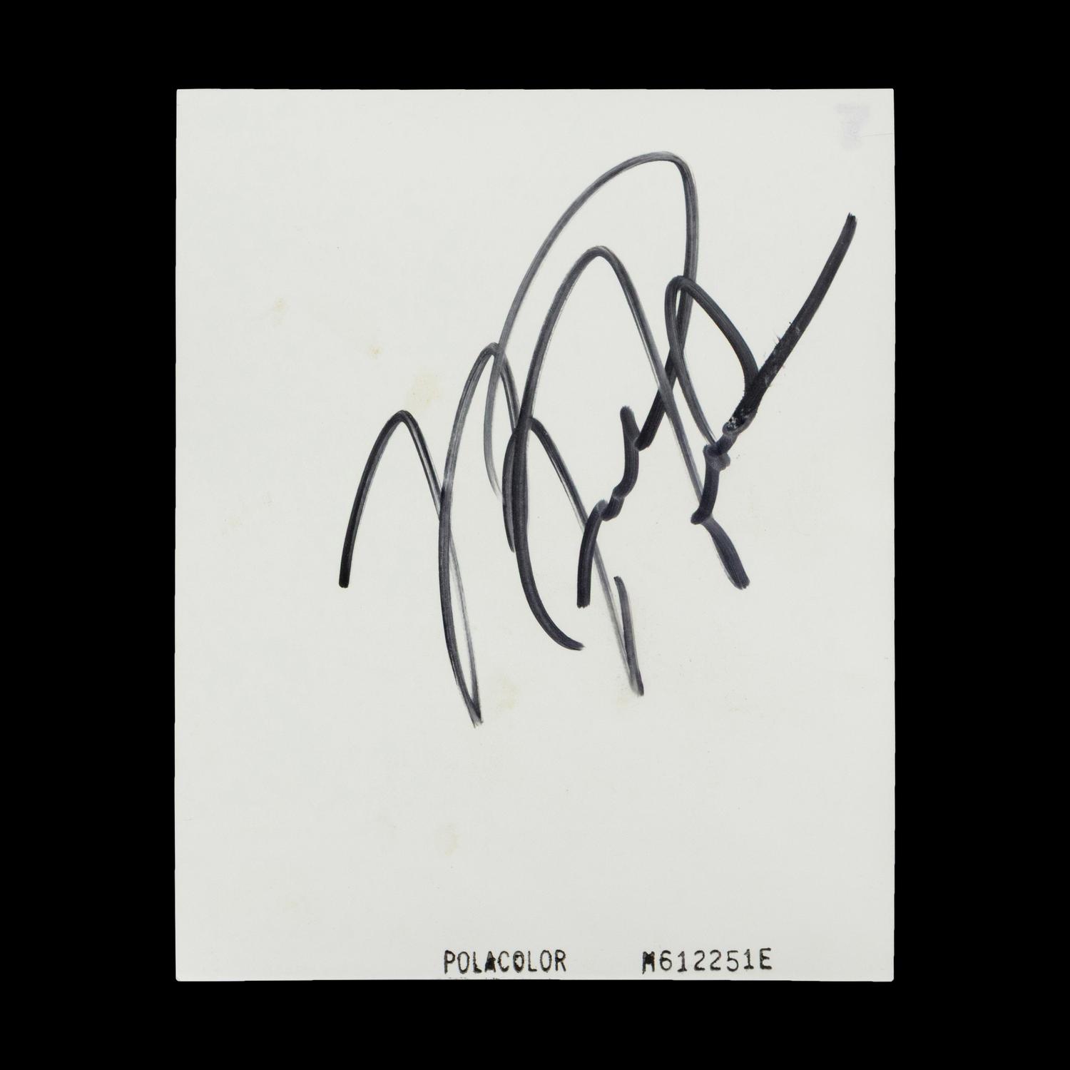A Michael Jordan Signed Autograph Original Jean Moss Polaroid Proof for McDonalds Acclaimed 1987 Muscular Dystrophy Advertisement (Beckett Authentication Services, Moss Family Letter)