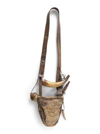 Southwestern Shot Pouch and Powder Horns