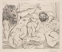 Scene Bacchique au Minotaure (from La Suite Vollard )