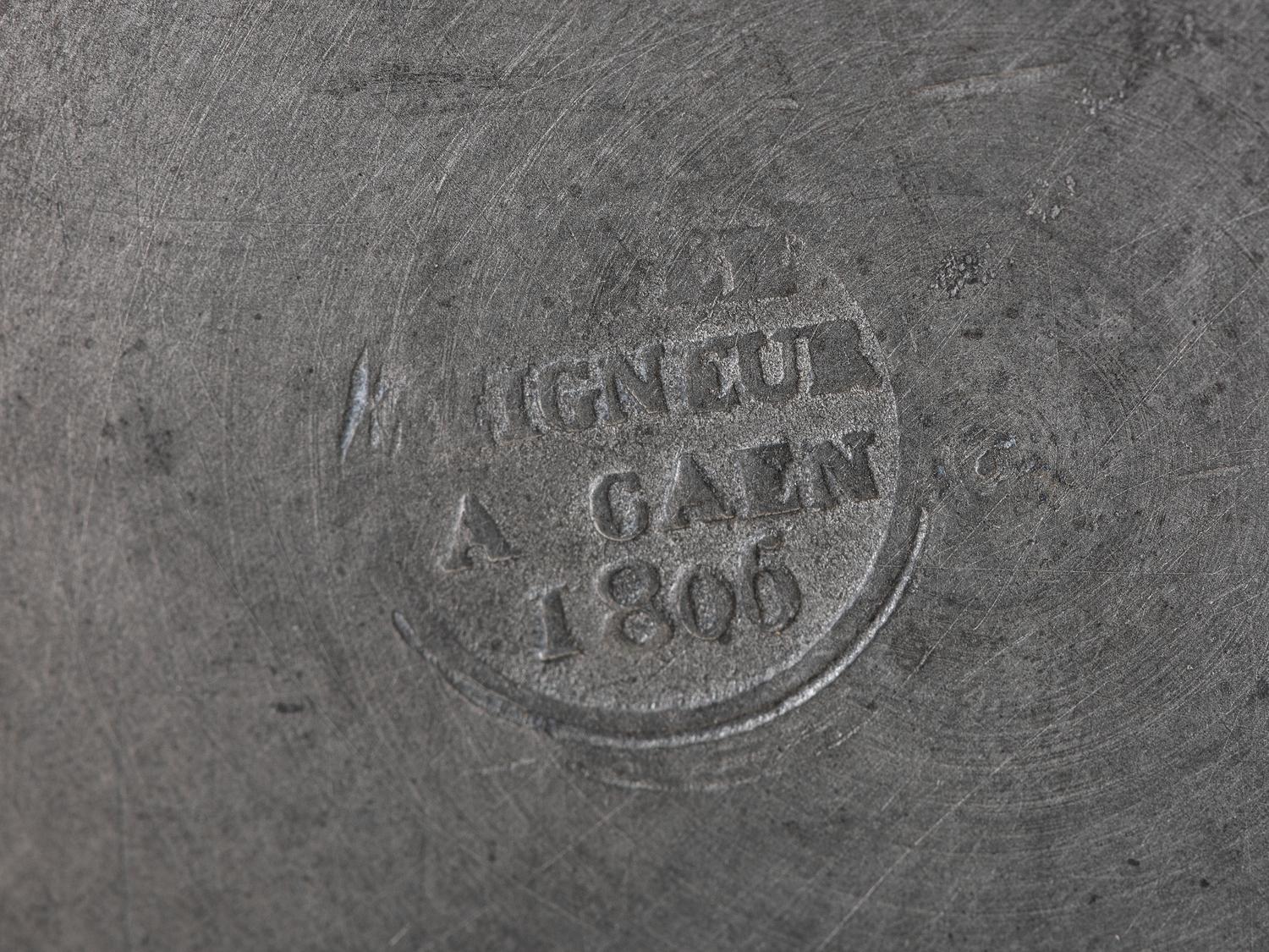 An Assembled Set of Six Pewter Measures