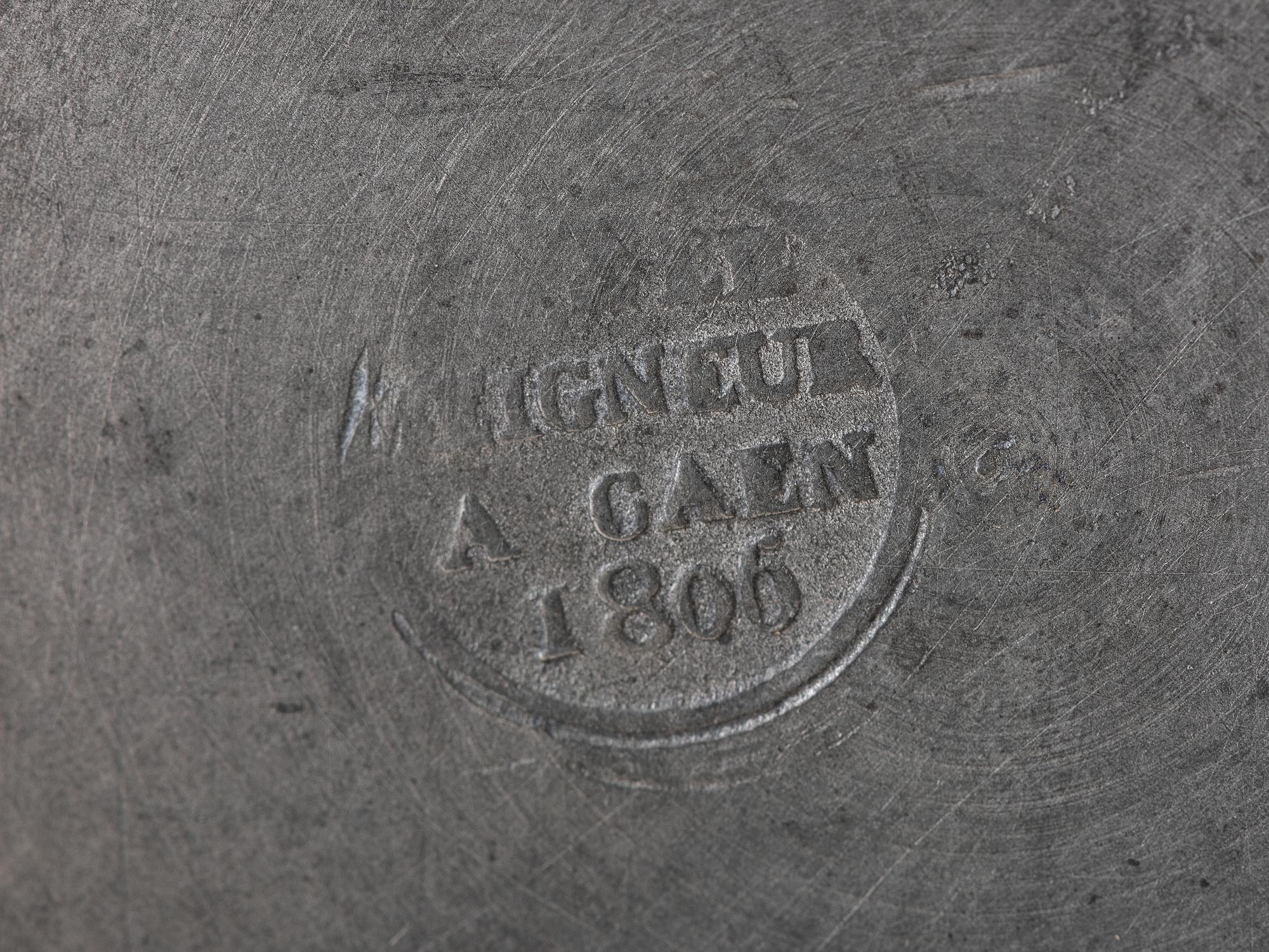 An Assembled Set of Six Pewter Measures