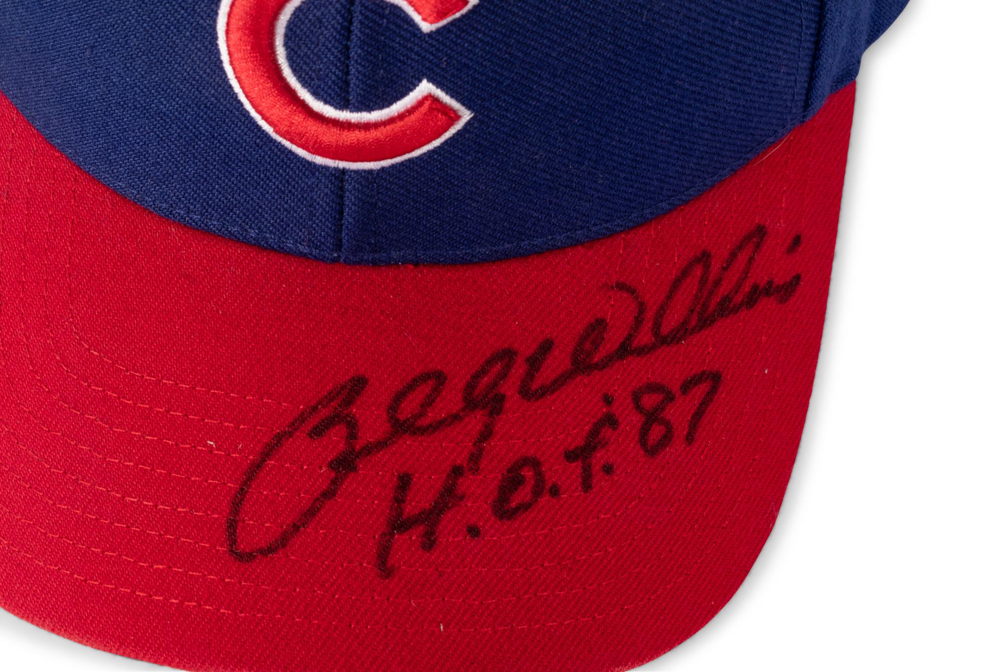 A Group of Three Chicago Cubs Hall of Fame Signed Autograph Hats (Beckett Authentication Services BAS Certified),