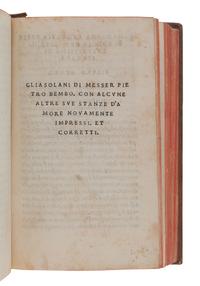 BEMBO, Pietro (1470-1547). A sammelband of rare early Venice editions of Bembo's works, comprising: