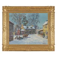 Edward Willis Redfield (American, 1869-1965) — Winter in New Hope
