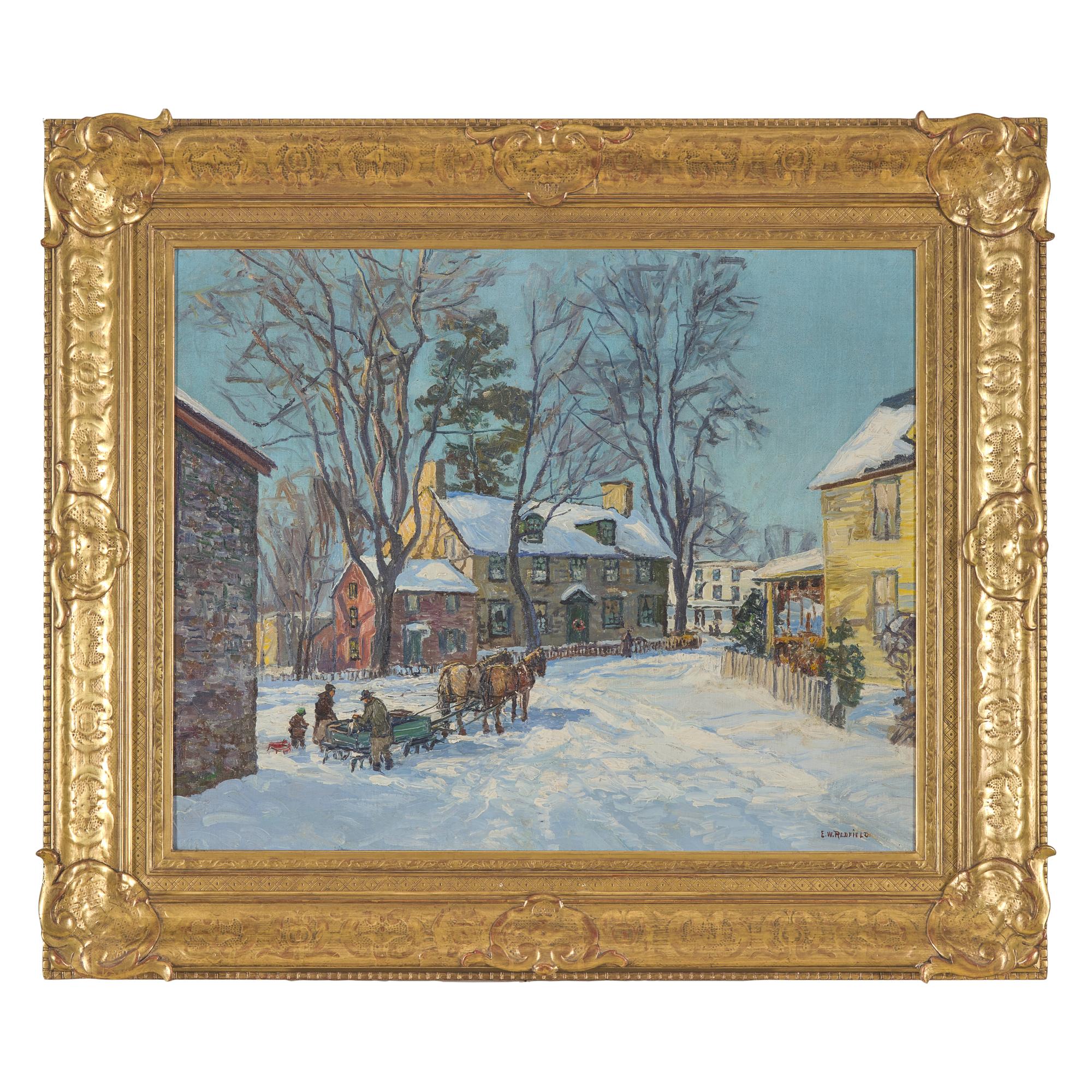 Edward Willis Redfield (American, 1869-1965) — Winter in New Hope