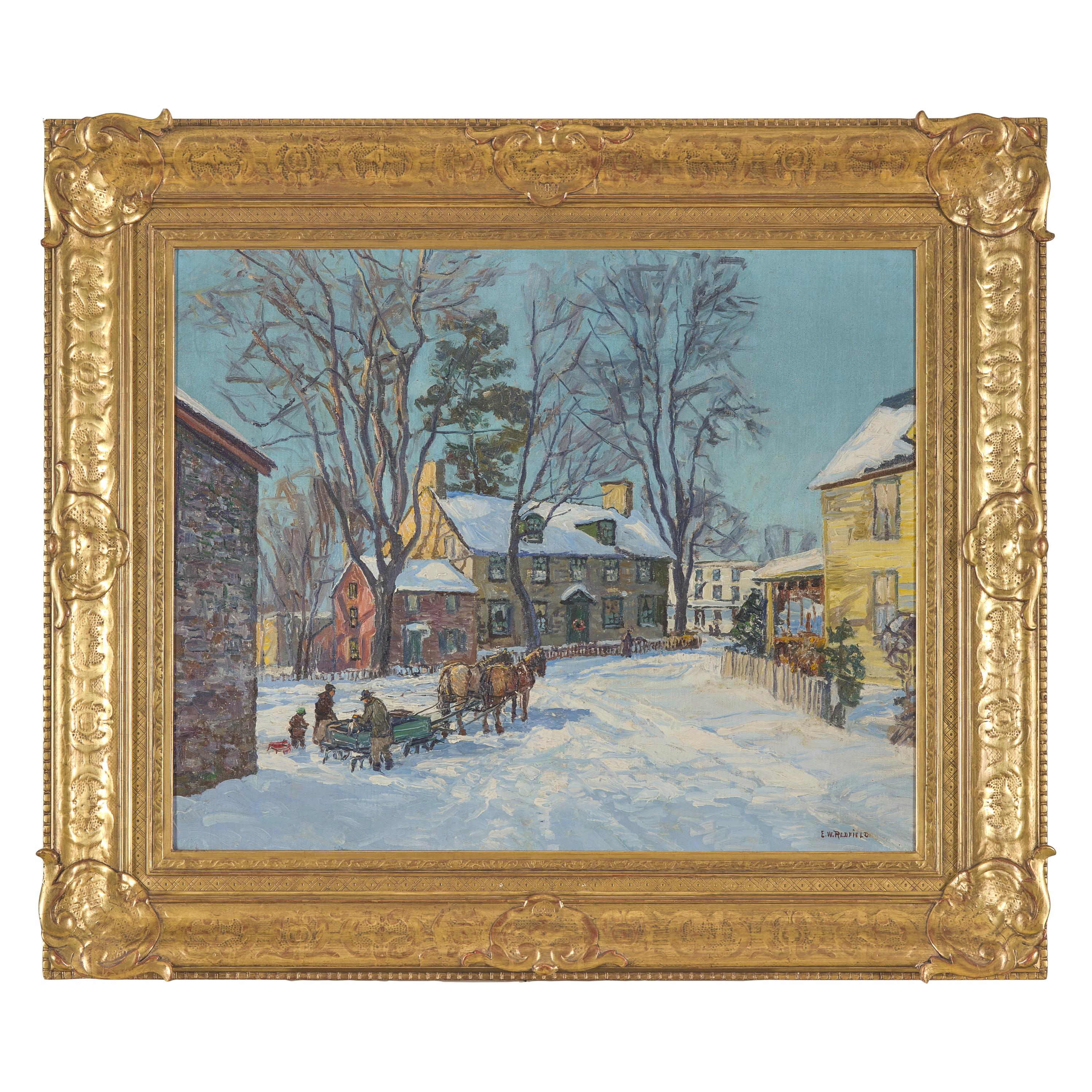 Edward Willis Redfield (American, 1869-1965) — Winter in New Hope