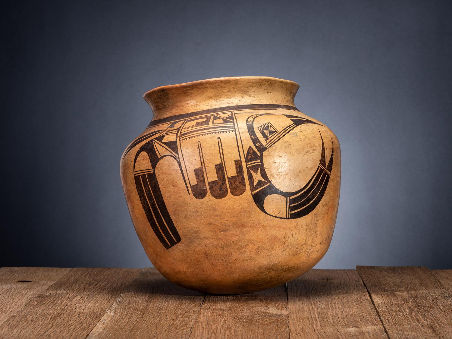 Hano Polychrome Pottery Jar