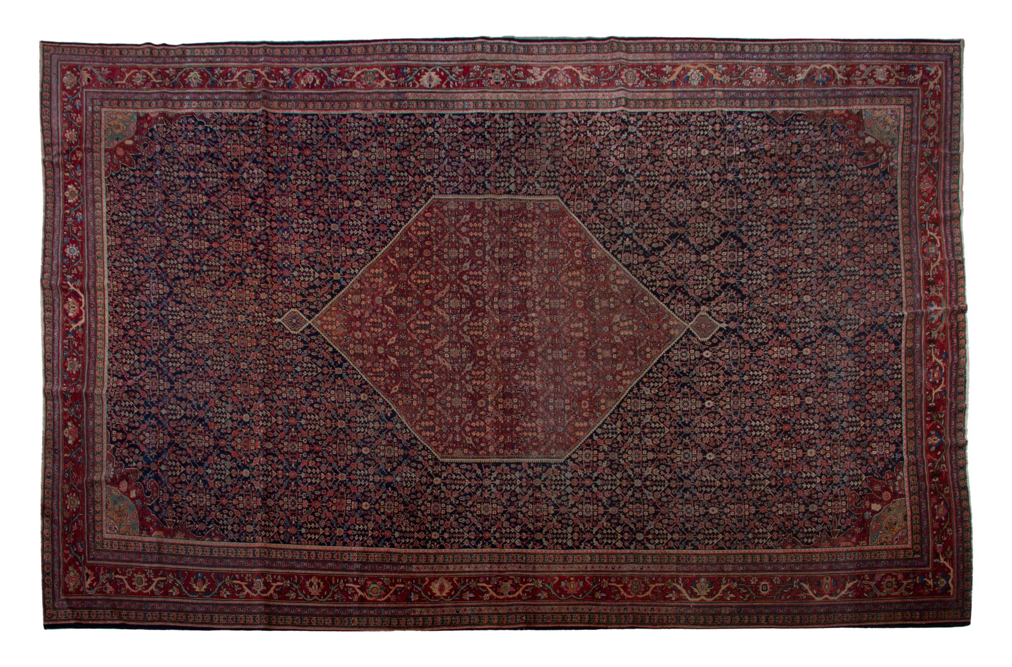 A Feraghan Wool Rug, 15 feet 6 inches x 11 feet.