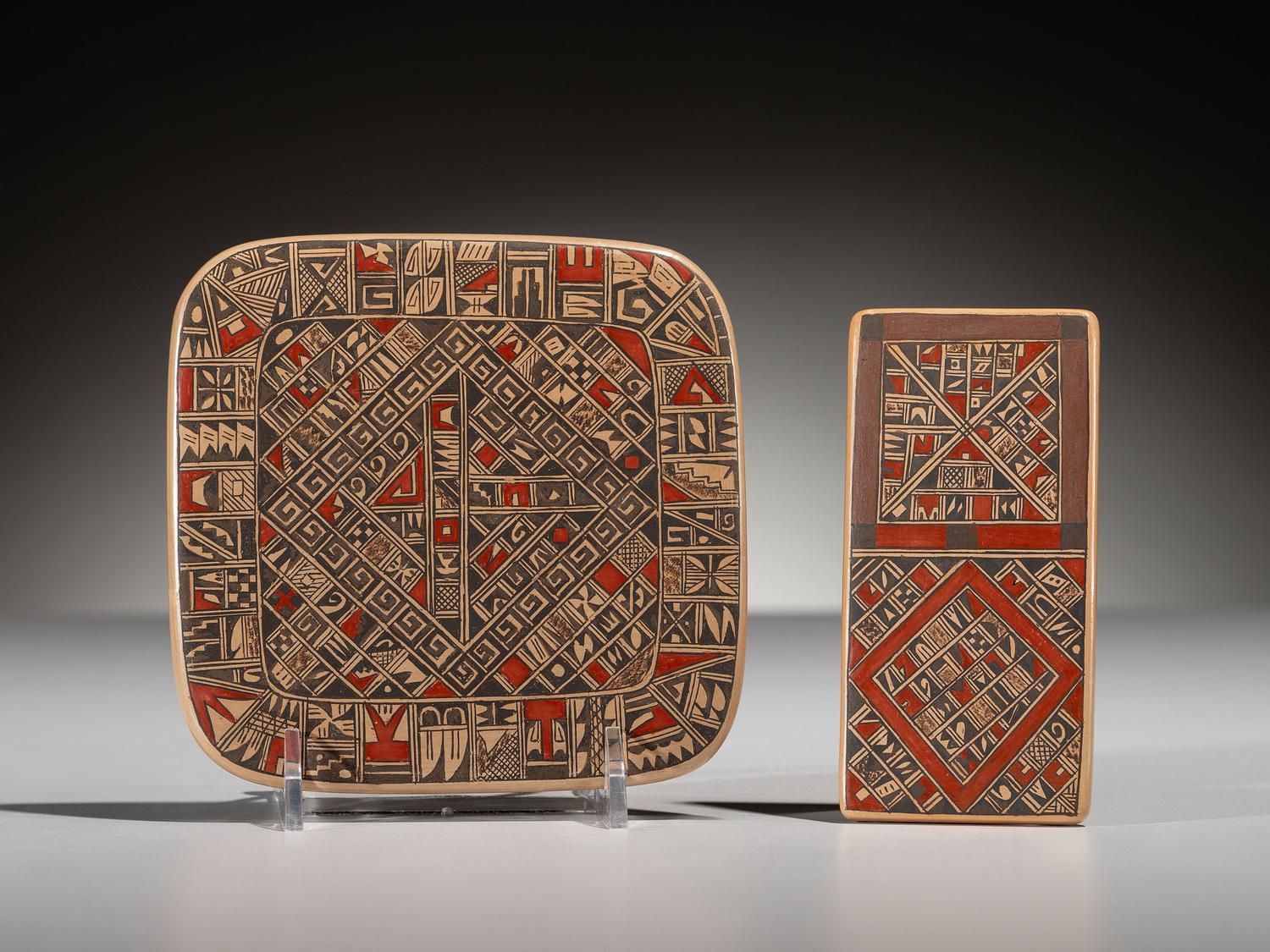 Polychrome Pottery Tiles, Shard Design