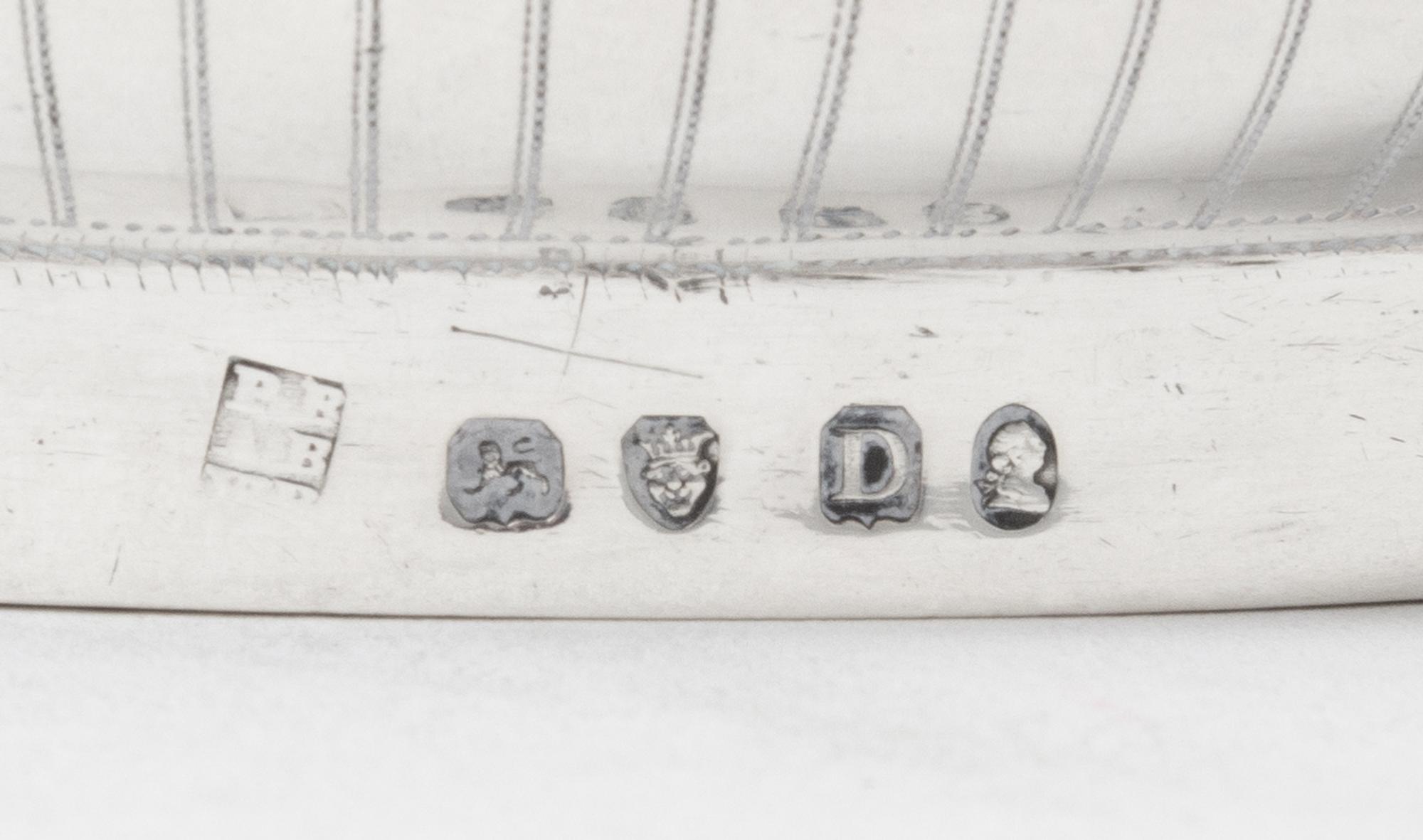 An English Silver Sugar, Peter, Ann & William Bateman, London, 1799, of oval, handled form.
