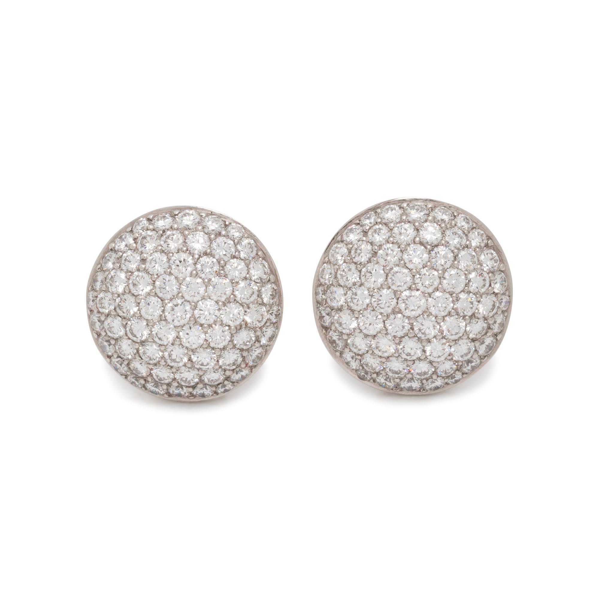 TIFFANY & CO., DIAMOND EARCLIPS