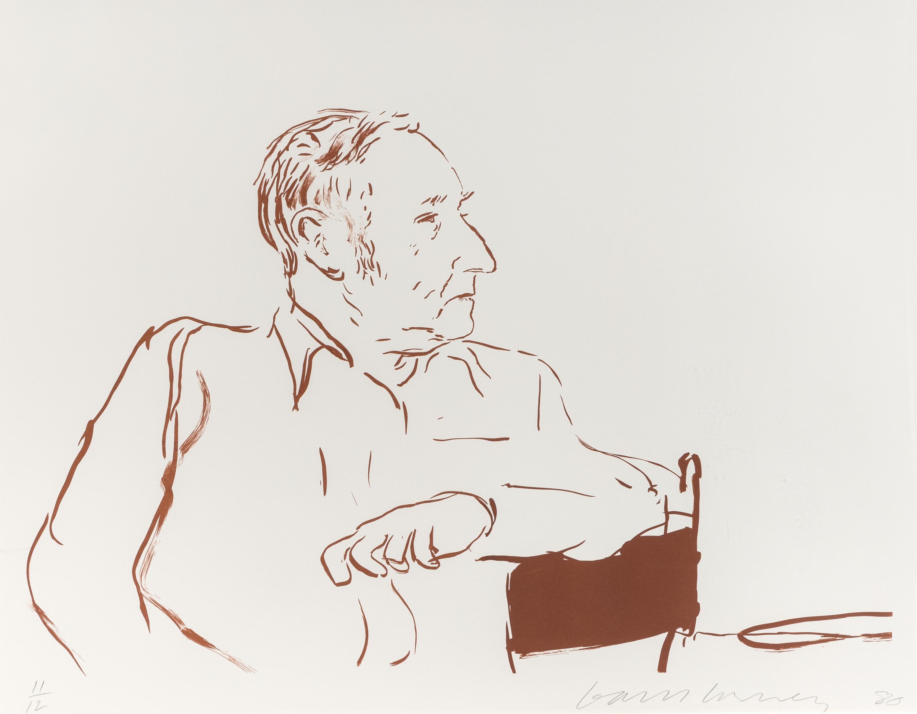 Bill Burroughs (from A Series of Hand Drawn Lithographs from 1979-80 ), 1995