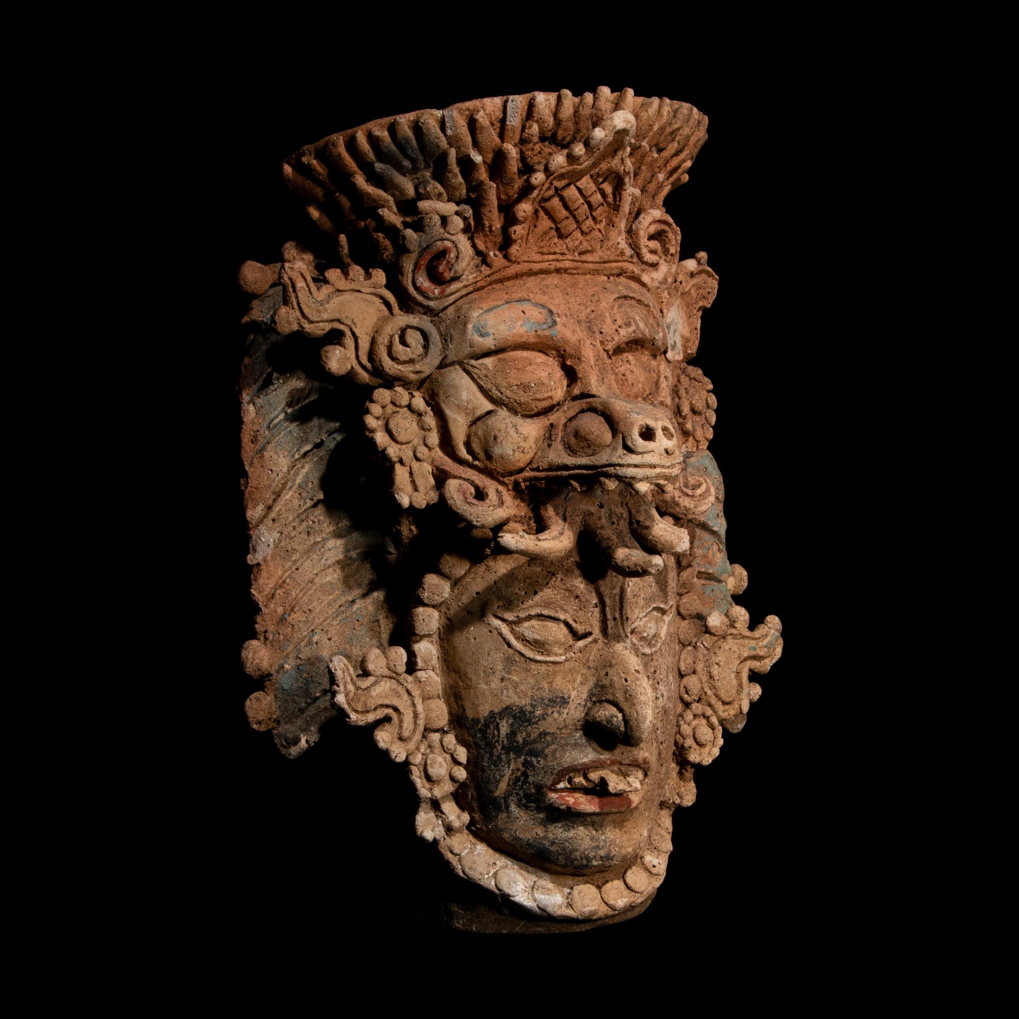 A Maya Terracotta Incense Burner