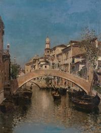 Martin Rico y Ortega (Spanish, 1833-1908) — Venetian Canal, c. 1885