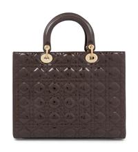 Christian Dior Brown Cannage Medium Lady Dior Bag, 2010