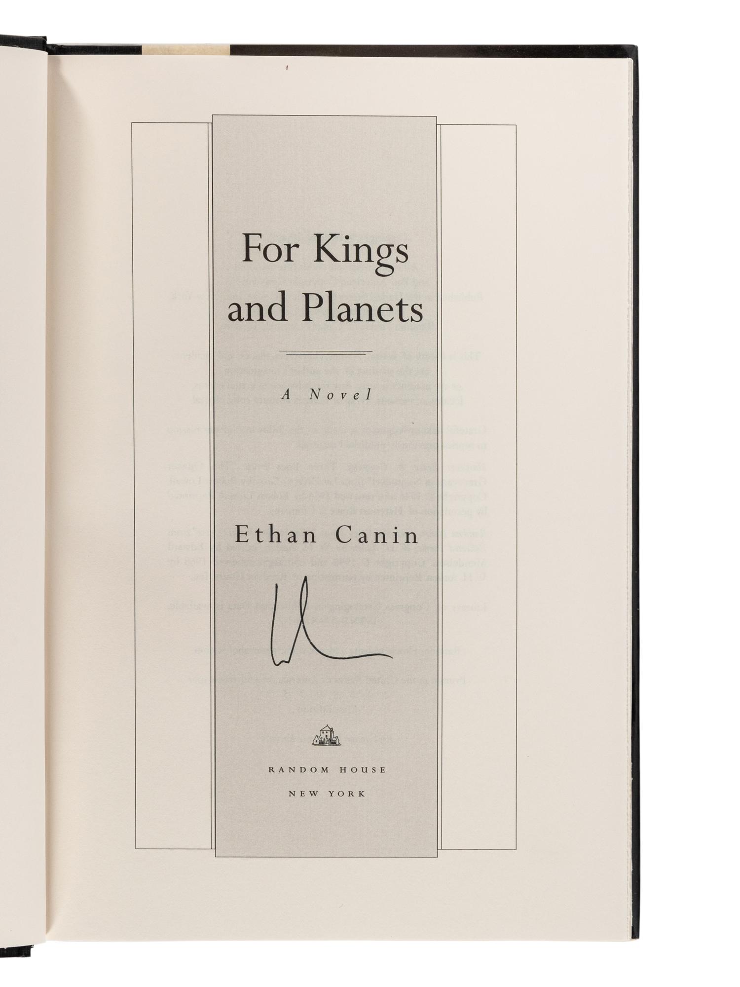 CANIN, Ethan (b. 1960). A group of 4 FIRST EDITION works by Canin, ALL SIGNED, comprising: