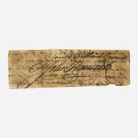 [Americana] [Declaration of Independence] Hancock, John Cut Signature