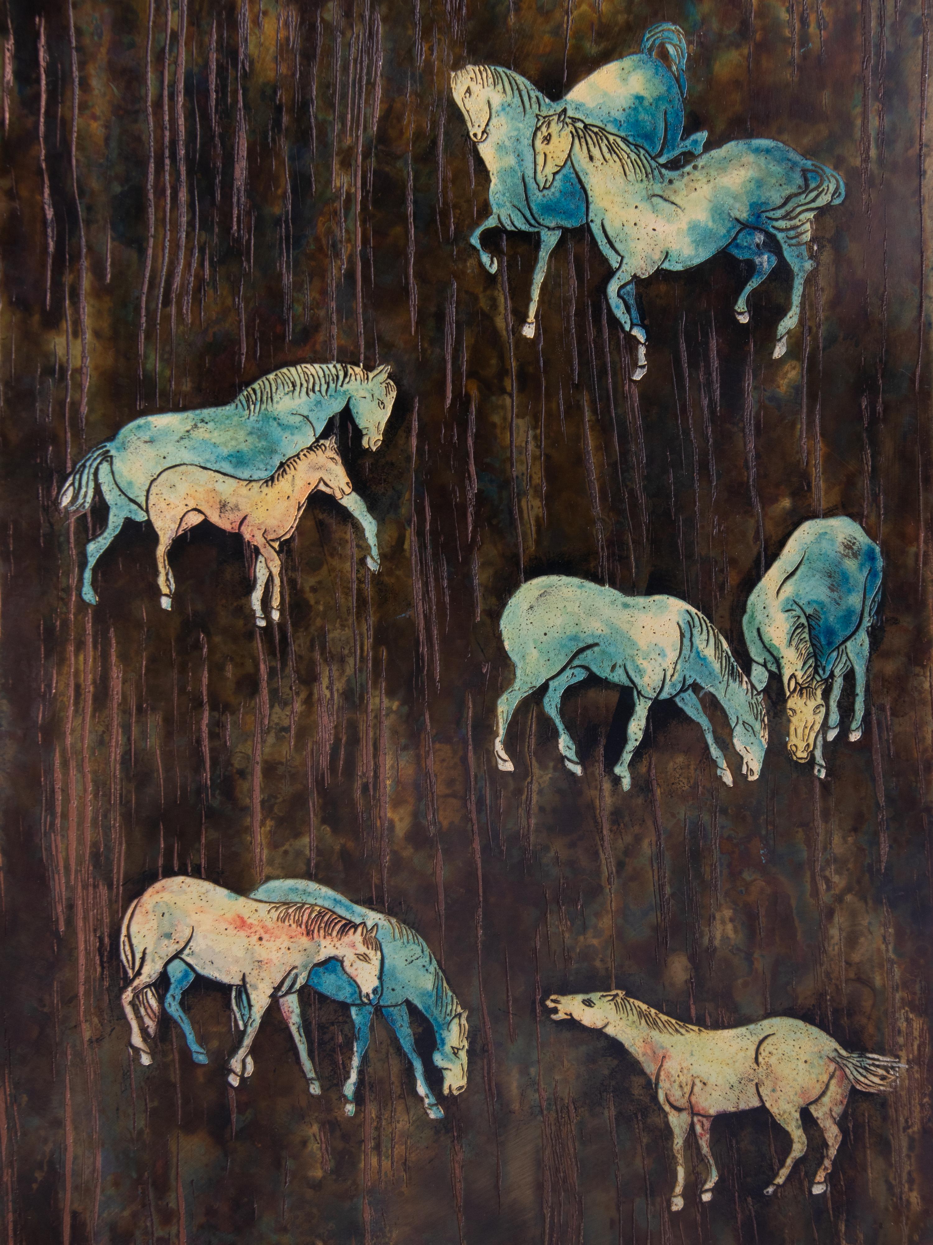 Horses Diptych LaVerne Collection, USA