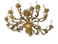 A Louis XV Style Gilt Bronze 18-Light Chandelier — 19TH/20TH CENTURY