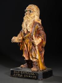 An 'Old Catskill' Apple Brandy Painted Chalkware Countertop Advertising Figure